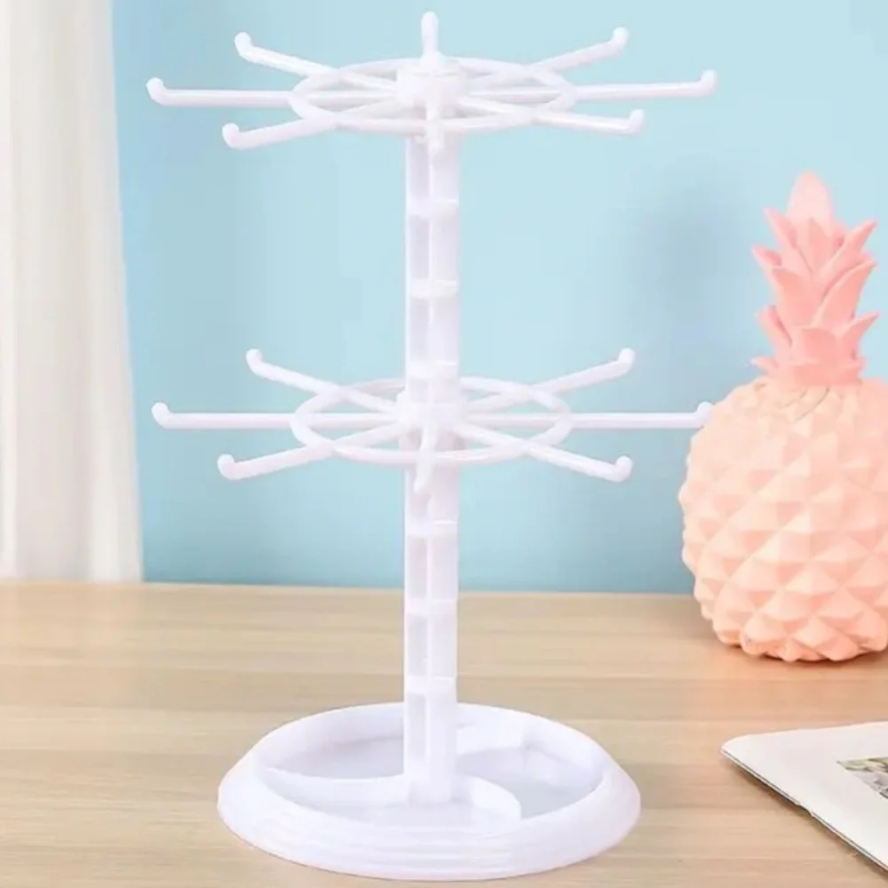 White Rotating Jewelry Organizer